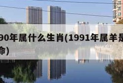 1990年属什么生肖(1991年属羊是什么命)