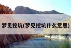 梦见挖坑(梦见挖坑什么意思)