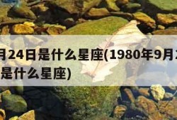 9月24日是什么星座(1980年9月24日是什么星座)