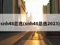 snh48总选(snh48总选2023)