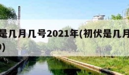 初伏是几月几号2021年(初伏是几月几号2019)