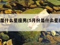 5月份是什么星座男(5月份是什么星座男人)